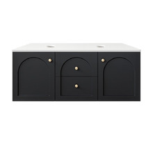 Stevie 1200mm Wall Hung Double Vanity with Stone Countertop
